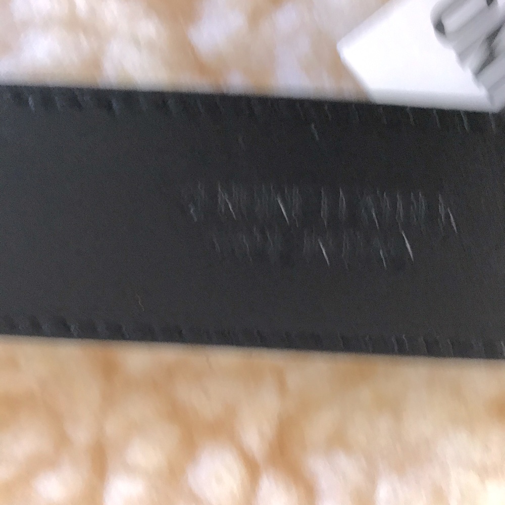 Moschino Leather Belt with Gold Tone Moschino Bear Buckle - Picture 13 of 13